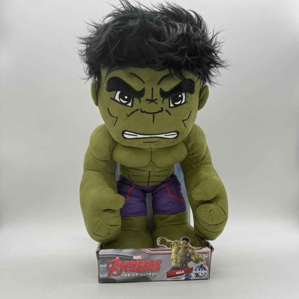 Just Play Marvel Avengers Age of Ultron Hulk Plush Toy 26170 Green New